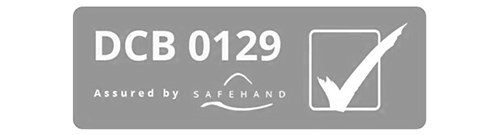 Accreditation showing DCB 0129 Assured Safe Hand Partner Logo
