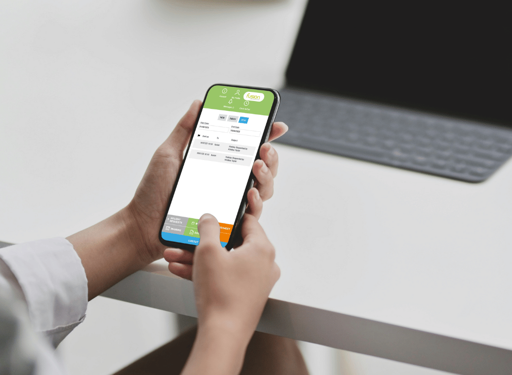 Built-in messaging and communication in Fusion care home software